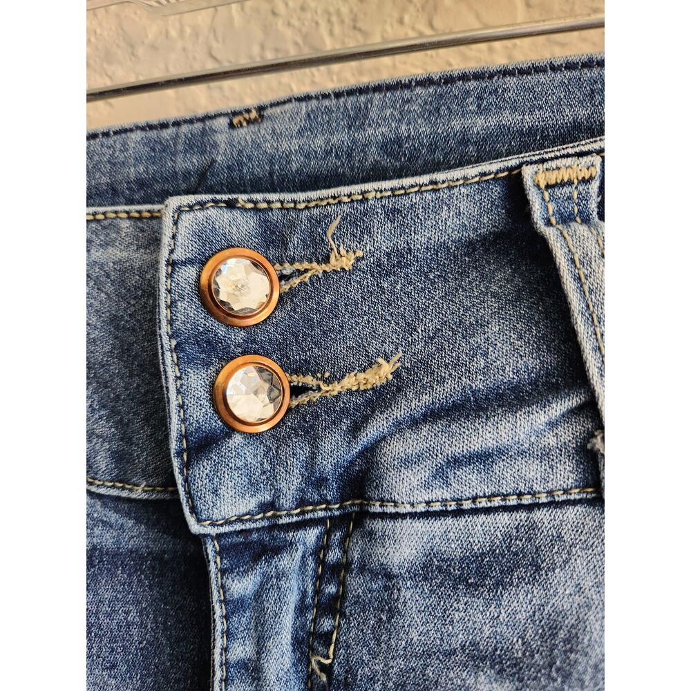 Sexy Womens Light Wash Skinny Jeans 13 - Picture 6 of 10